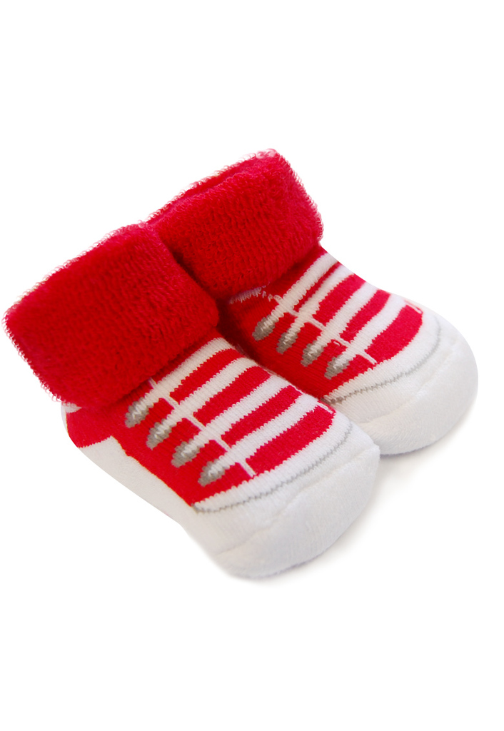 Ponožky pre novorodenca - červené