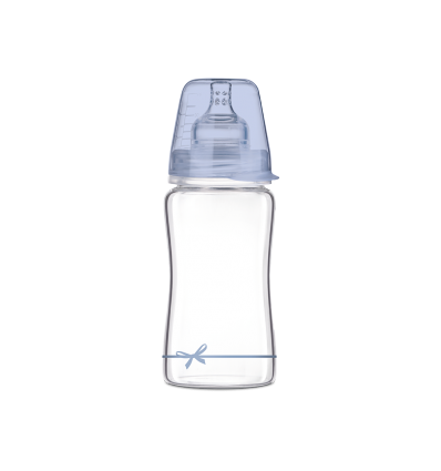 Sklenená fľaša Lovi Diamond Glass 250ml Baby Shower pre chlapčeka