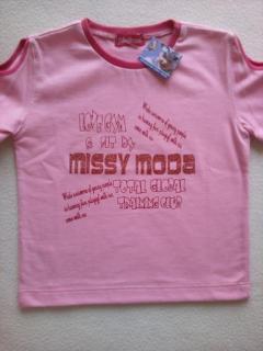 Detské tričko Missy Moda, 98, ružová 