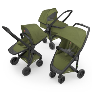 Kočík Greentom Carrycot + Reversible + Classic olive