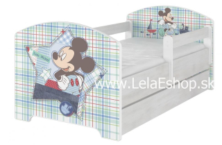 Detská posteľ Disney + šuflík MICKEY MOUSE