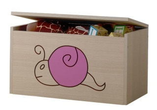 Box truhlica na hračky slimáčik ružový