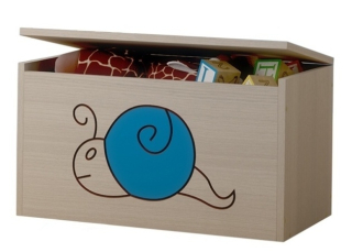 Box truhlica na hračky slimáčik modrý