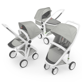 Kočík Greentom Carrycot + Reversible + Classic grey