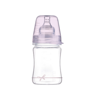 Sklenená fľaša Lovi Diamond Glass 150ml Baby Shower pre dievčatko