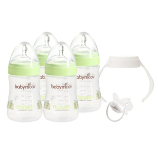 Dojčenské fľaše Bioteet 230ml 4ks zelené Babymoov