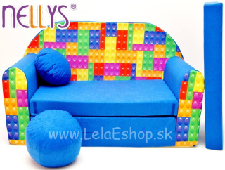 Detský gauč lego modrý